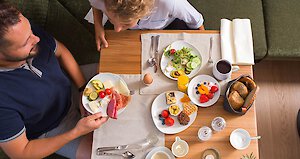 Entspanntes Frühstück zu zweit im Hotel St. Florian